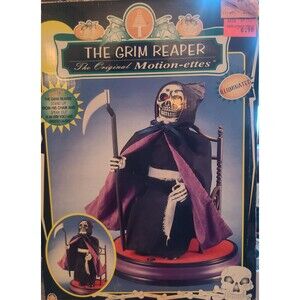 NEW Telco The Grim Reaper Animated Talking Original Motion-ettes Halloween